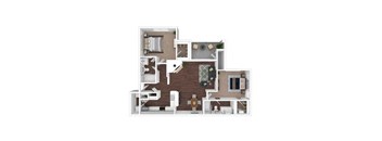 Bradford Floor Plan at Onyx183, Texas, 78729