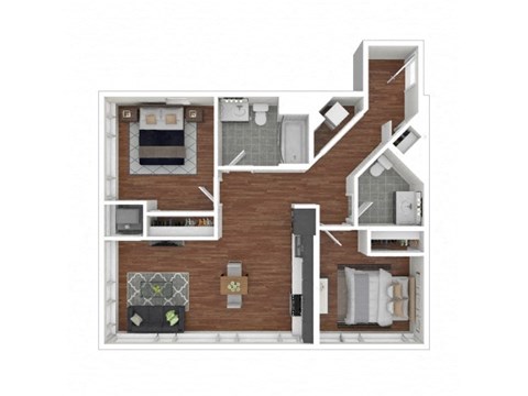2A Floor Plan at Eleven Fifty Clay Street, California, 94607