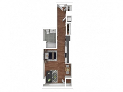 SC Floor Plan at Eleven Fifty Clay Street, Oakland, 94607  