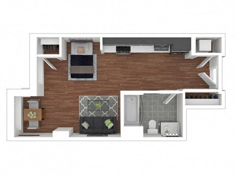 SD Floor Plan at Eleven Fifty Clay Street, California  
