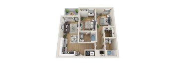 Strato Floorplan at Sora Apartments, Inglewood, CA