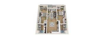 Stratus 2 Floorplan at Sora Apartments, California, 90302