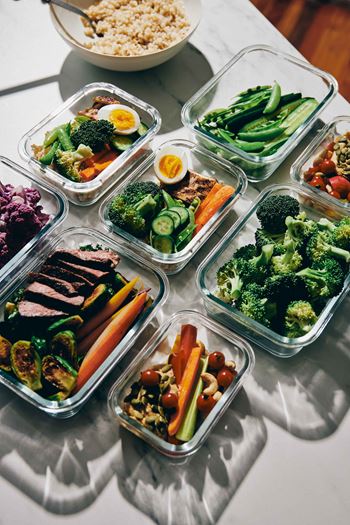 a picture of a meal prep box set up on a table