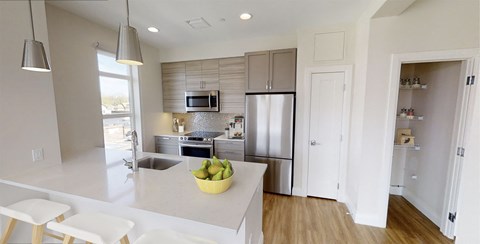 Soft Close Cabinetry and Stunning views at 28 Austin, Newton