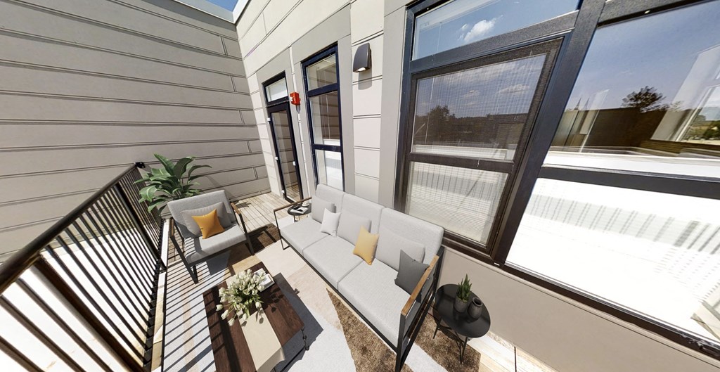 Private Patio at 28 Austin, Newton, MA 02460