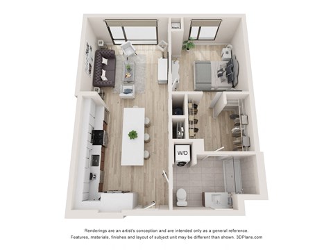 a 1 bedroom floor plan  sierra  2100 sq ft