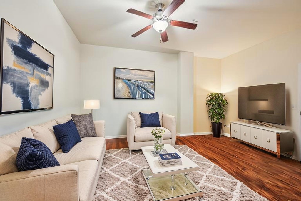 Living space at Lofts at 525