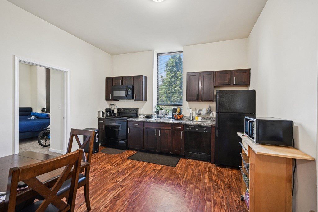 Kitchen Space with gorgeous window at Lofts at 525