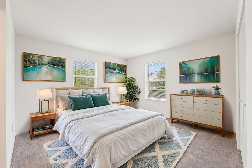 Staged Bedroom at The Reserve at Reed Farm