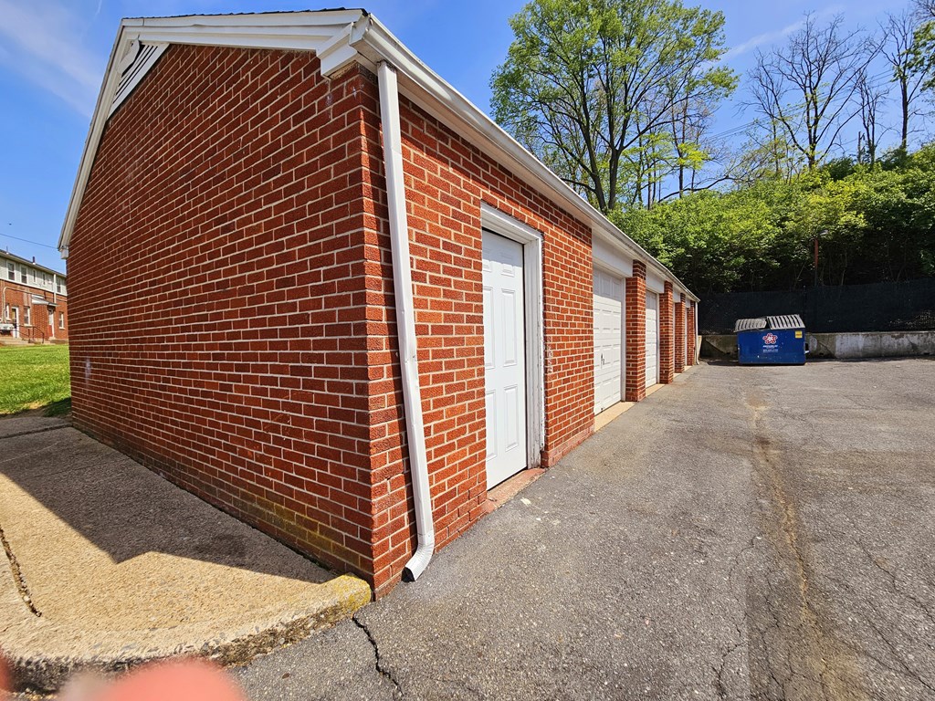 Garages are available at Wyomissing Garden Apartments
