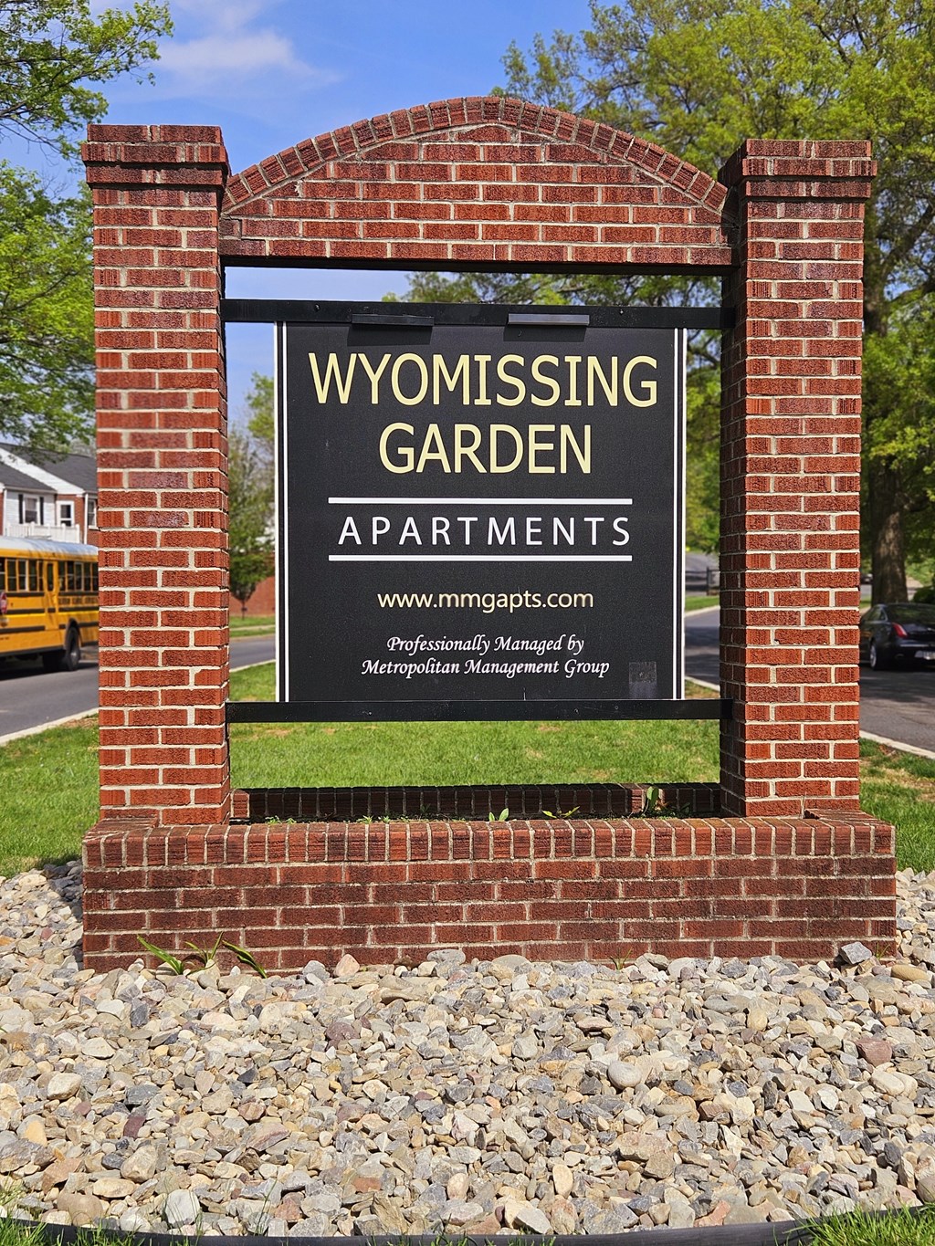 Wyomissing Garden Apartments Sign