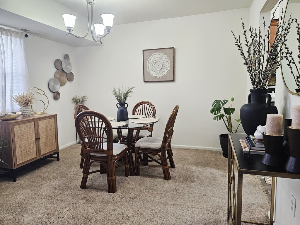 Dining Space at The Townhomes at Spring Valley