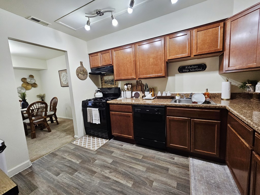 Kitchen at The Townhomes at Spring Valley