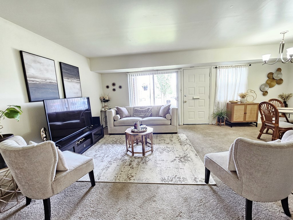 Living Space at The Townhomes at Spring Valley