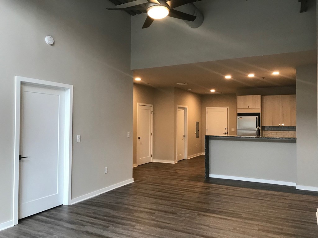 Living/dining room at the lofts at narrow in west reading pa