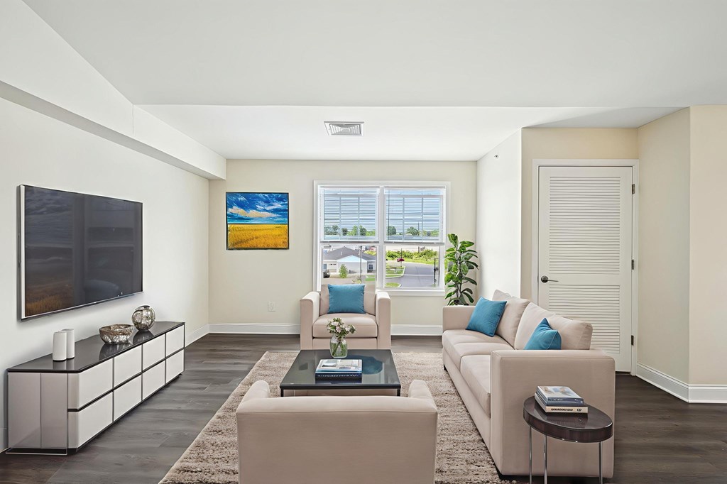 Living Space Beautiful, Spacious Kitchen with stunning black granite countertops at Ponds at Village Greens