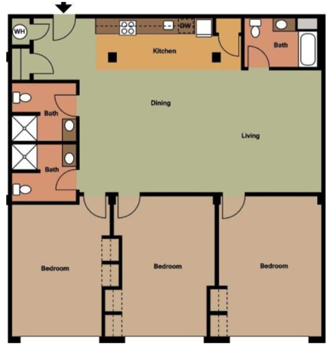 Lofts at 525 3 Bed 3 Bath