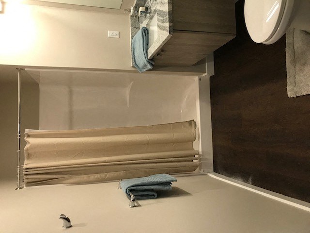 Bathroom in the Lofts at Narrow apartment building in West Reading PA