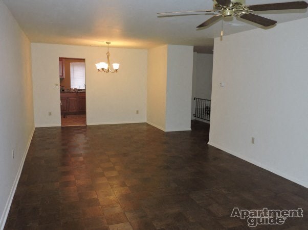 Large hardwood floor, living and dining room at Cambridge Commons Apartments in Wyomissing PA