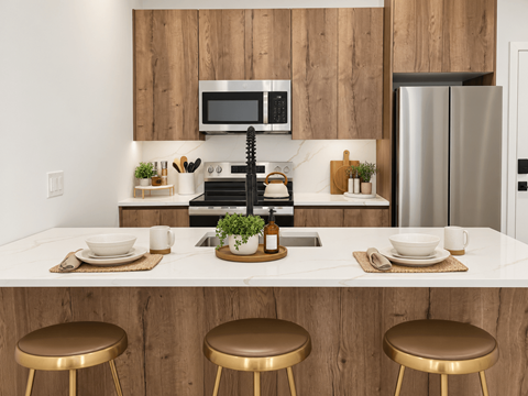 Modern Kitchen at Ice Works at Belmont Philly