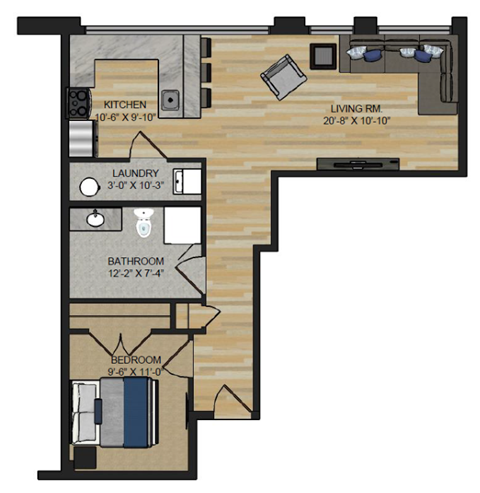 Lofts @ Narrow 1 Bed 1 Bath