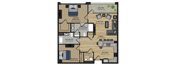 Lofts @ Narrow 2 Bed 2 Bath