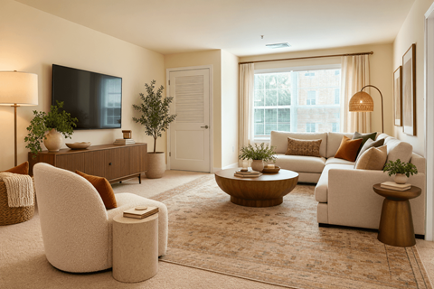 Spacious Living Area at Reserve at Parkland