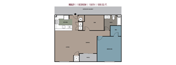 digital drawing of Ridley floor plan