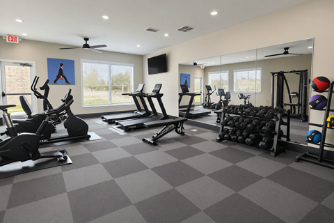 Fitness Center at Reserve at Rock Creek