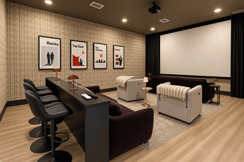 Media Room  at Reserve at Rock Creek