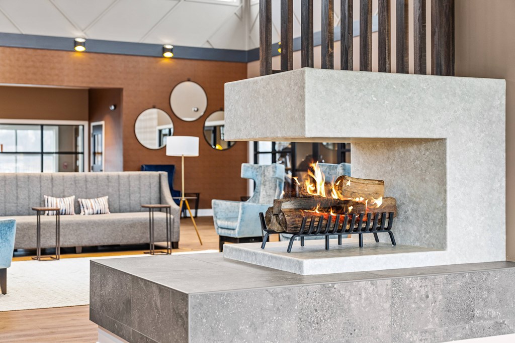 Gorgeous fireplace at The Reserve at Palmer Pointe