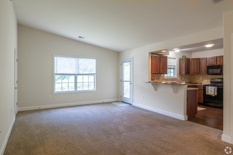 Kitchen and Living Space at the Reserve at Paxton Creek