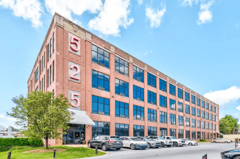 Our stunning brick building, Lofts at 525