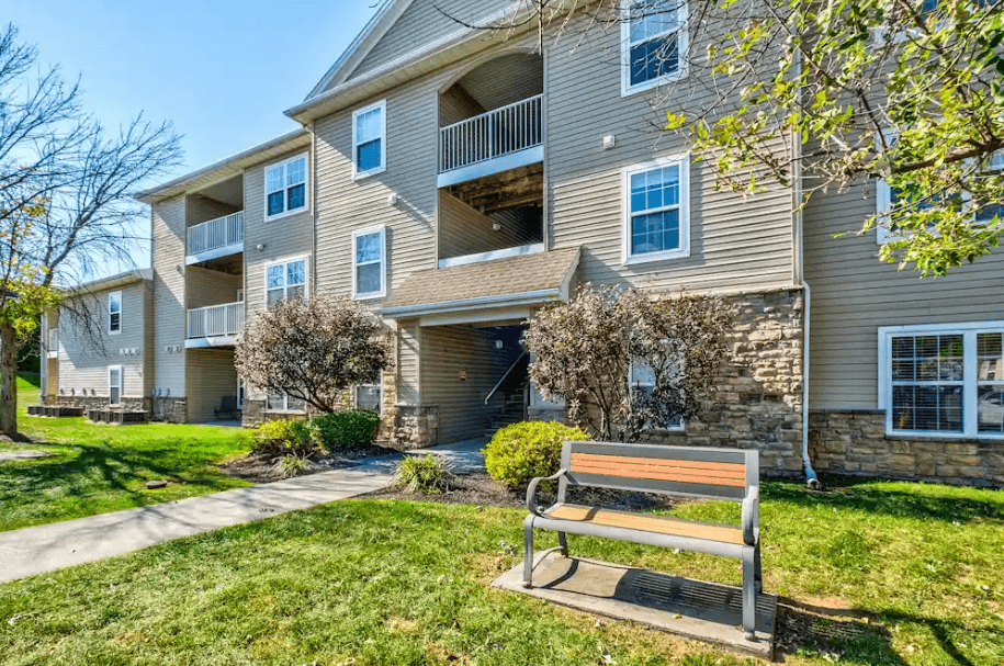Building with Bench at Maidencreek Village