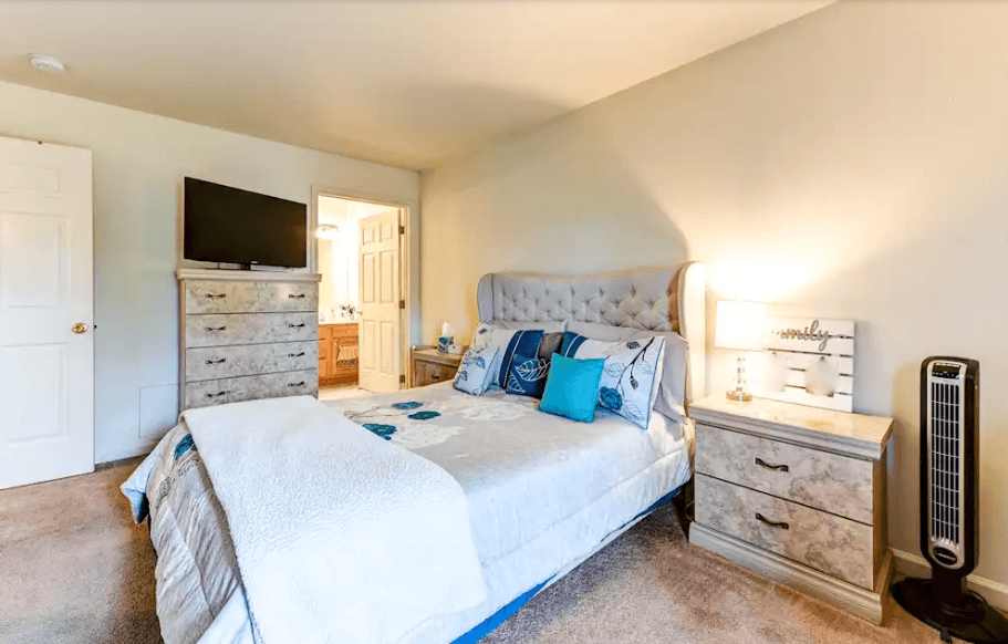 Primary Bedroom at Oak Meadows