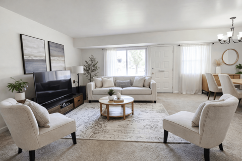 Living Space  at Townhomes at Spring Valley
