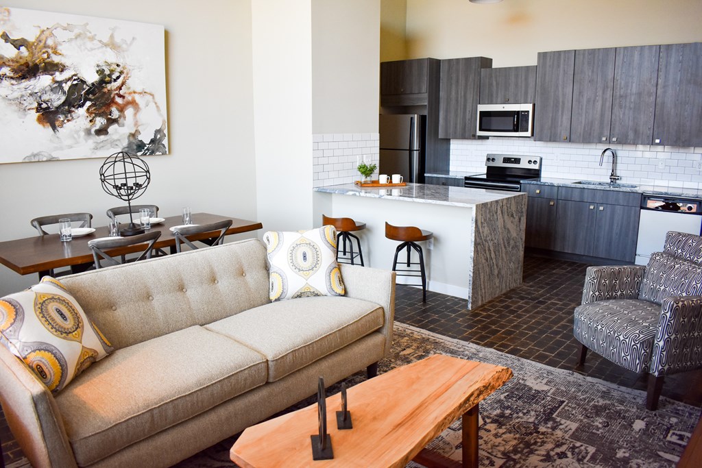 Living Room View at Lofts at Narrow