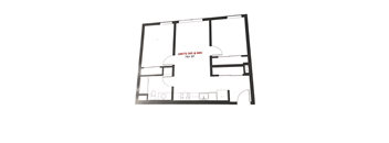 A black and white image of a floor plan for units 305 and 605.