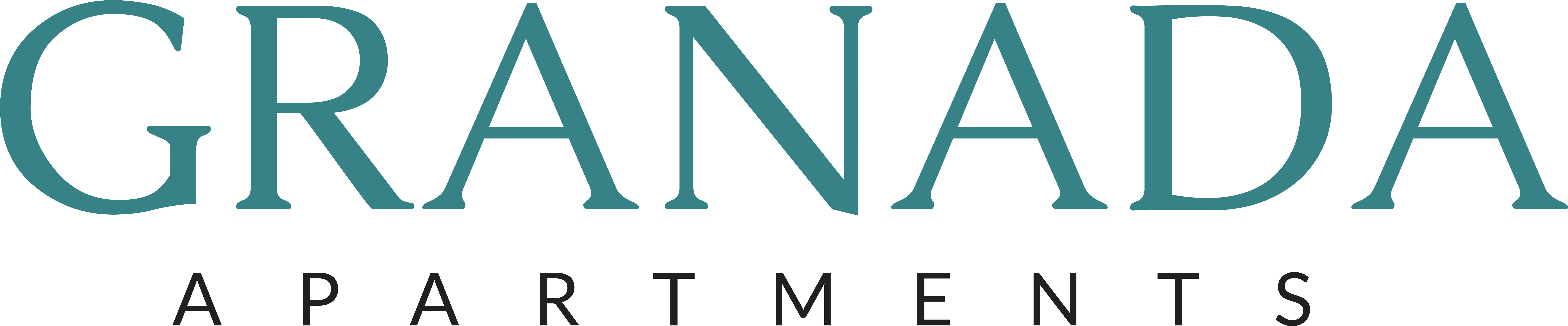 The image is a logo for Granada Apartments.