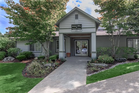 A building with a sign that says "South Office" on it.