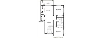 A black and white image of a floor plan for a house.