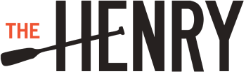 A logo with a guitar and the words "The Henry".