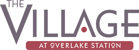 The logo for The Village at Overlake Station.