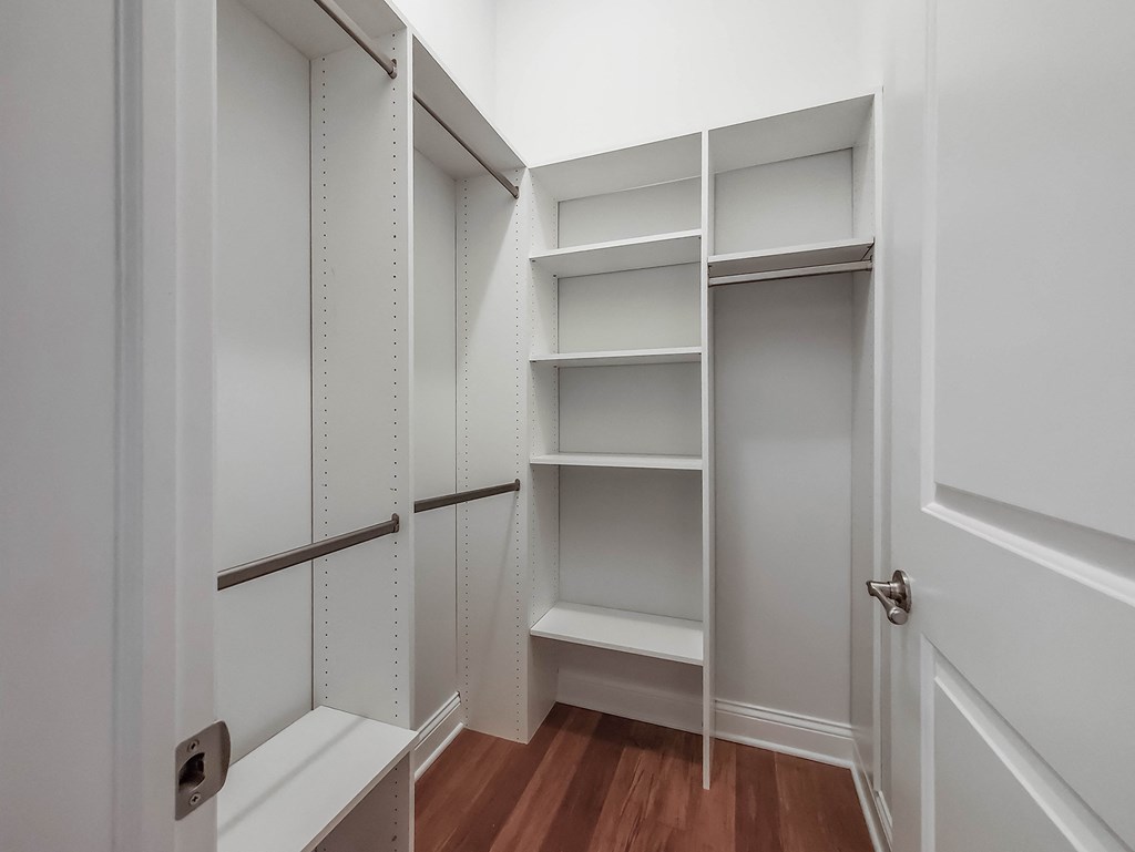 Large Closets with Built-Ins