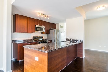 Designer Granite Countertops Designer Granite Countertops at 24 S Morgan Apartments, 24 S. Morgan St., Chicago - Photo Gallery 3