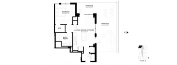 1 Bed 1 Bath at Gild Chicago Apartments in Gold Coast