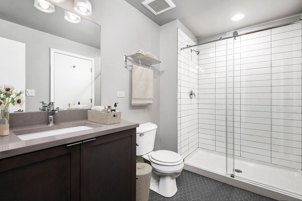 Bathroom at the Lofts at Gin Alley, Chicago, IL 60607
