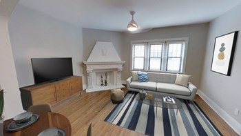 Spacious Living Room at Irving Courts by Reside - Photo Gallery 3