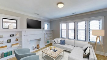 Living Room at Reside on Irving Park - Photo Gallery 4