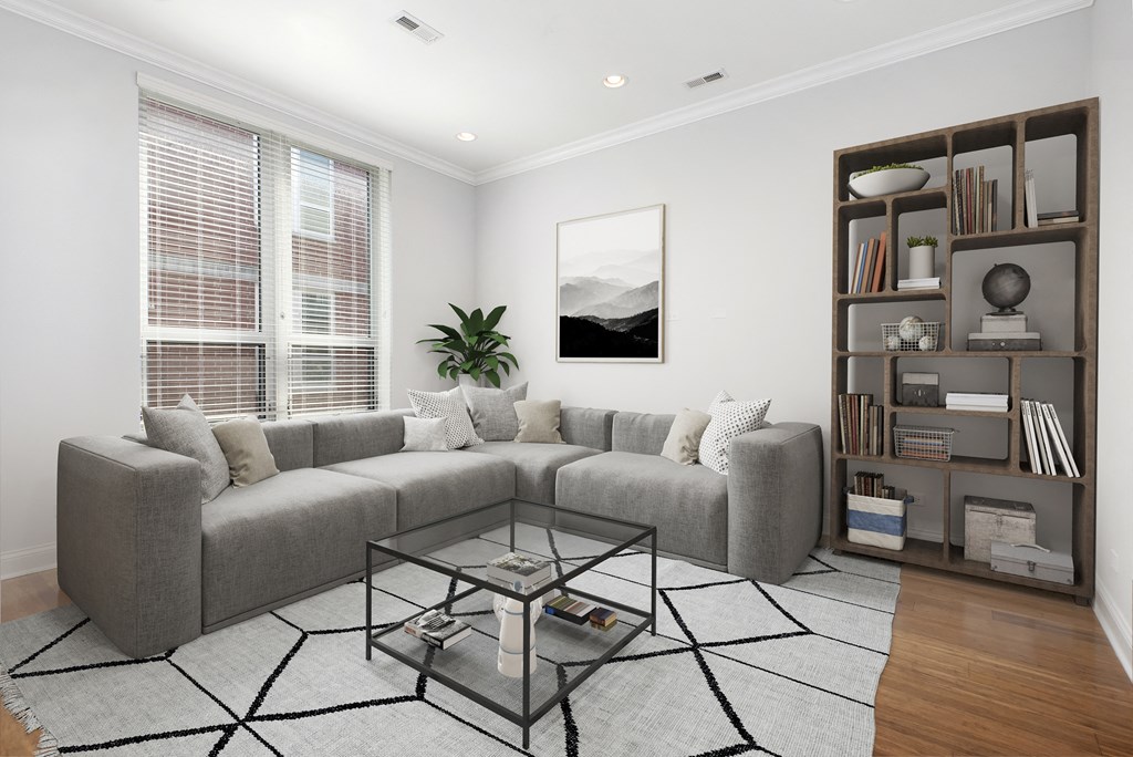 Spacious Living Rooms at Reside on Jackson